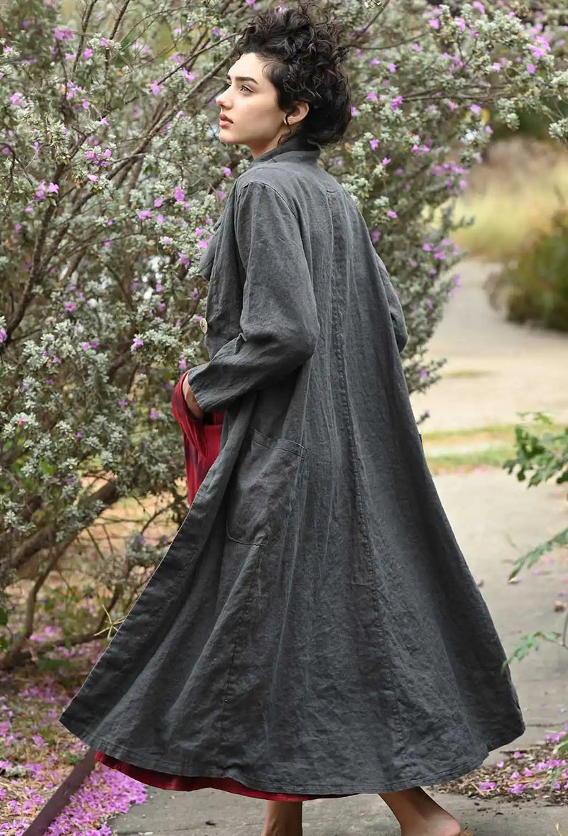 Linen Coat Jenny Duster in Linen