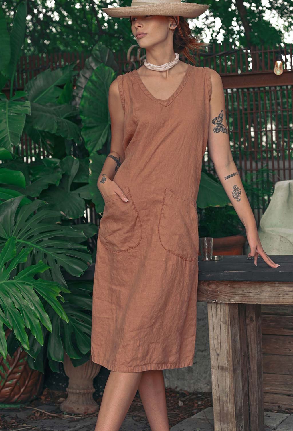 Vacation Pocket Tank Dress Celery / 1X Vacation Pocket Tank Dress Celery / 1X