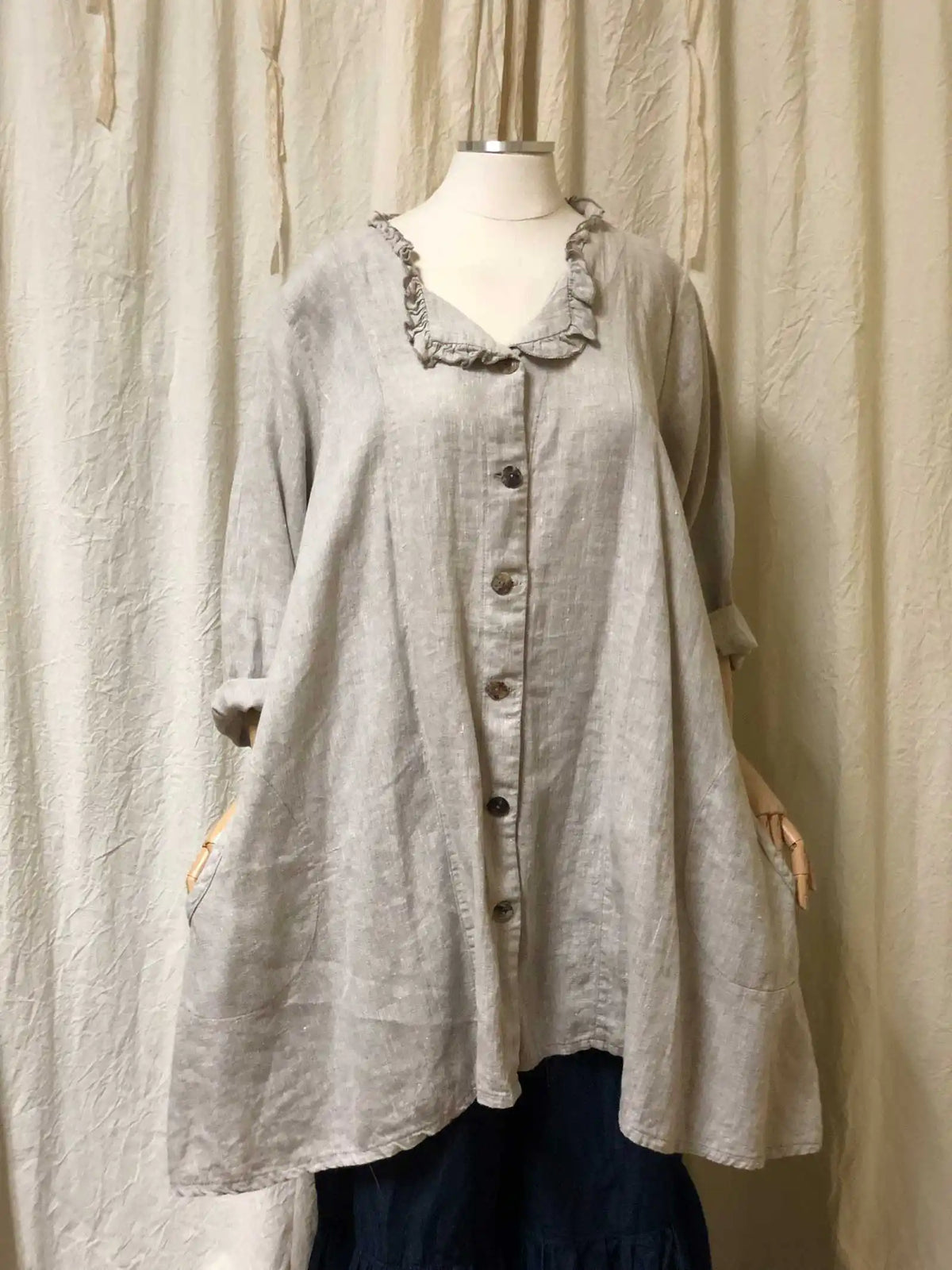 Phoebe Top Linen