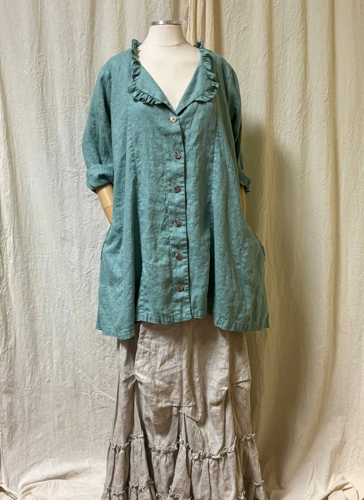 Phoebe Top Linen