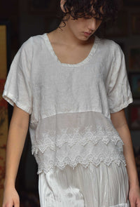 Lace Bottom Shell Top