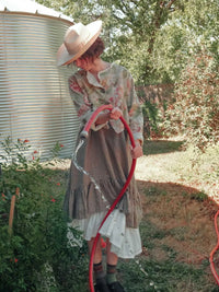 Ellie Jacket in Floral Linen Mix Up