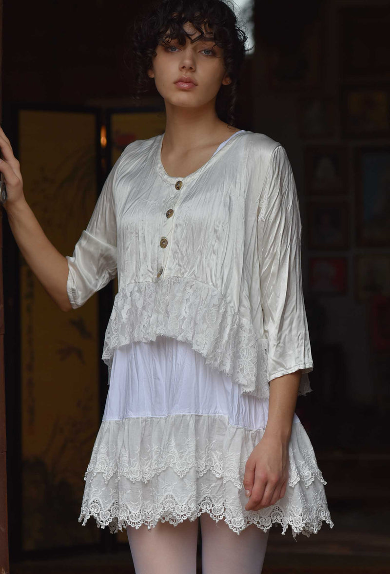 Mystic Jacket, Satin & Lace