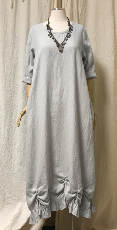 Petal Dress Long, Linen