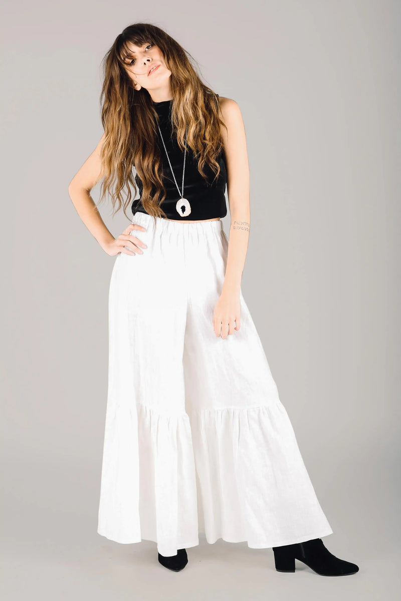 Wide Leg Linen Pants Ashbury Pant in Linen