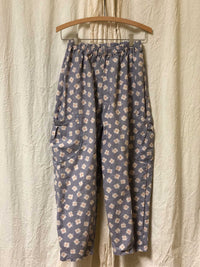 Cargo Capri Cotton Flax Print