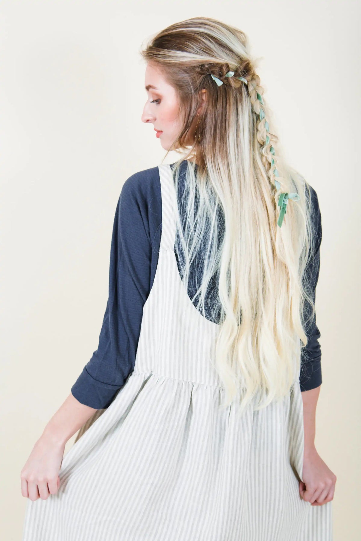 Lagenlook Linen Dress Pinafore Arminda Pinafore in Linen