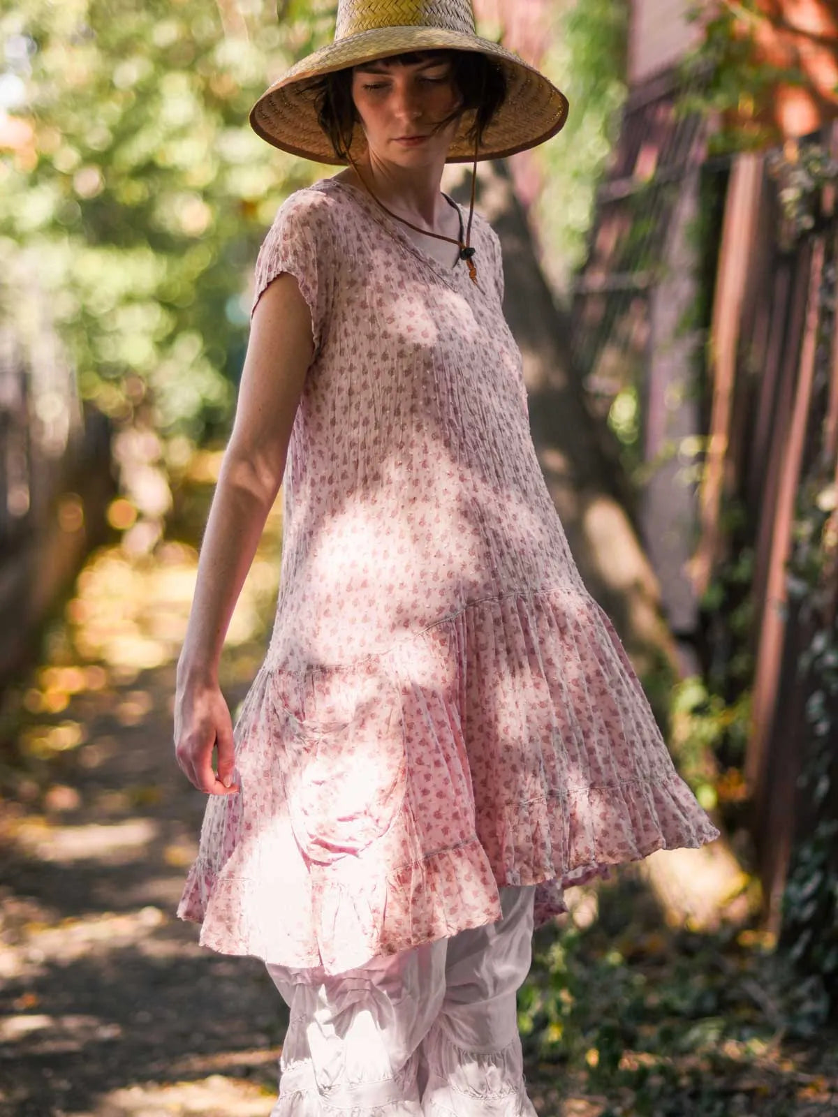 pink rayon dress 1950s Vintage Formal Gown