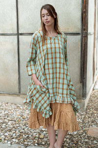 Flutter Top in Seersucker, USA