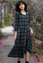 Mid Town Dress in Flannel