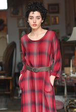 Fairy Dress in Plaid Rayon Twill