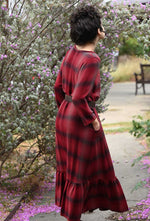 Fairy Dress in Plaid Rayon Twill