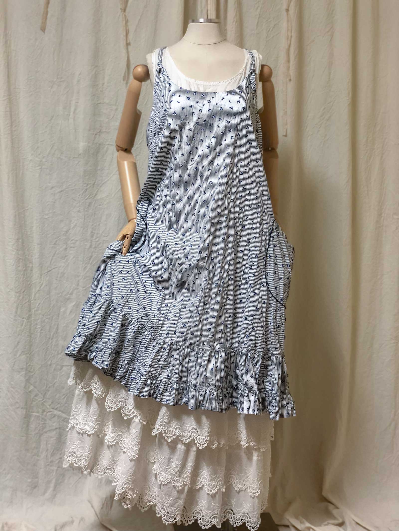 Emma Pinafore in Cotton – Heart's Desire Clothing