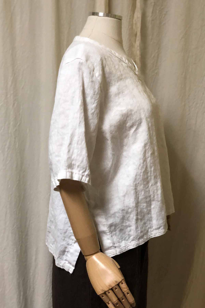 Elsa V Neck Linen Top