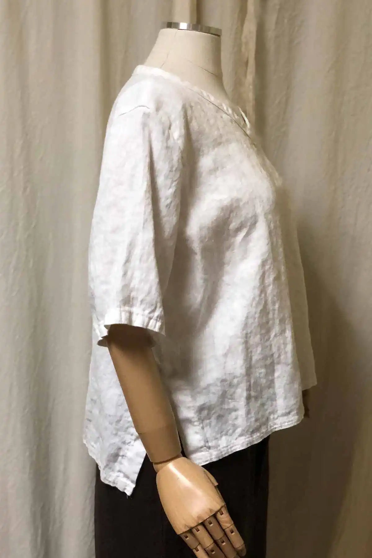 Elsa V Neck Linen Top