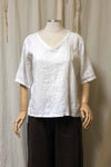 Elsa V Neck Linen Top