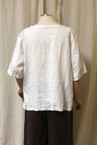 Elsa V Neck Linen Top