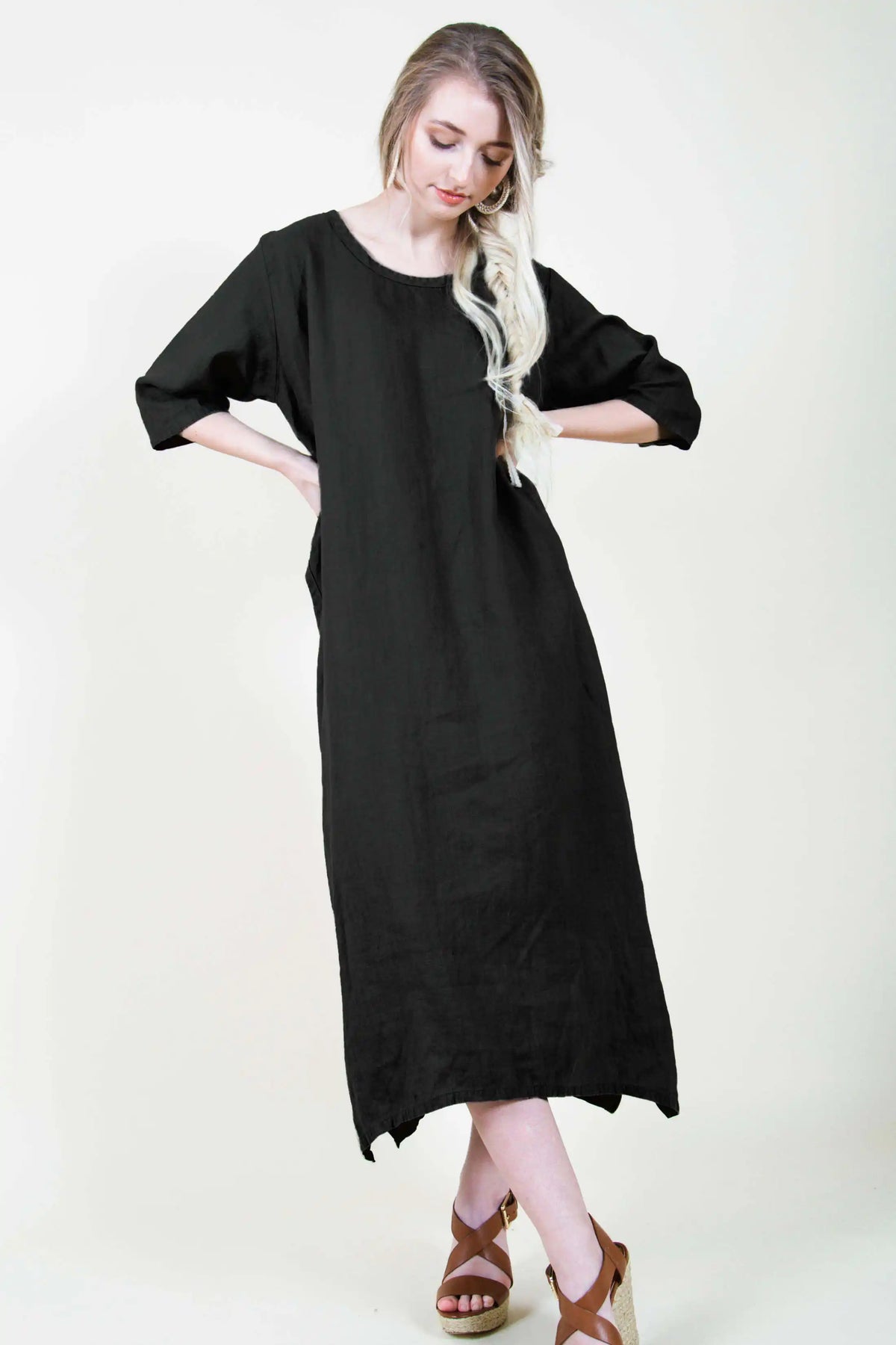 Simple Dress in Linen
