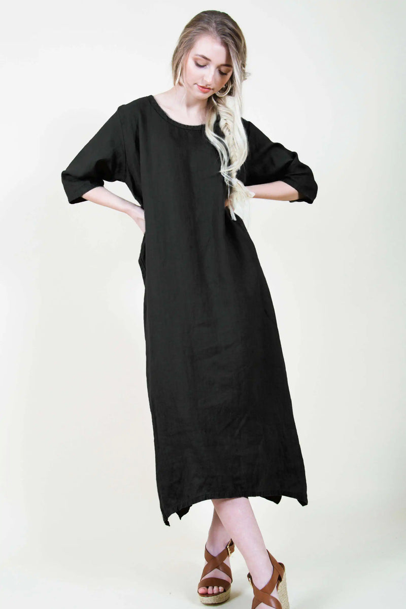 Simple Dress in Linen