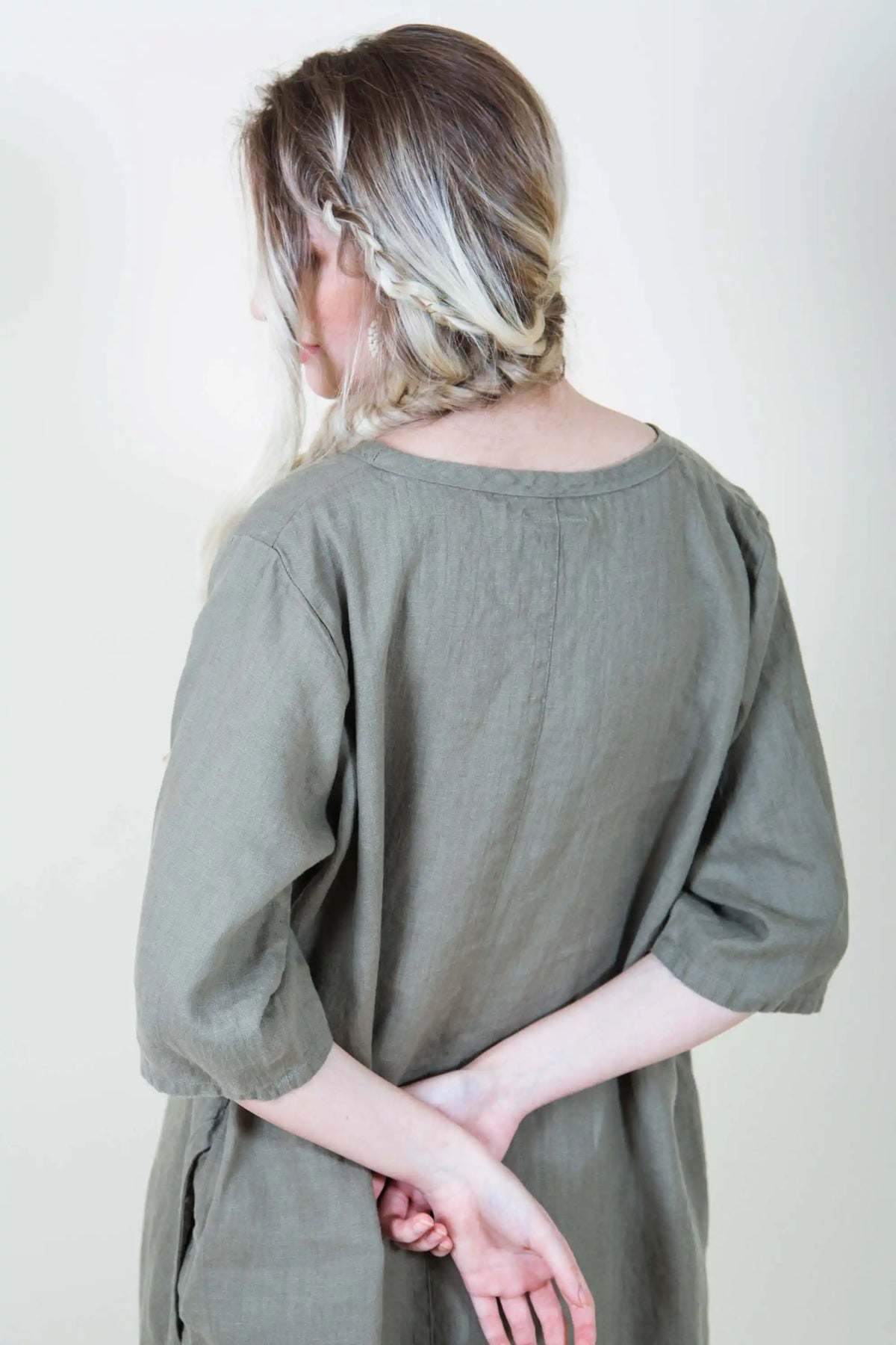 Boho Linen Dress Simple Dress in Linen