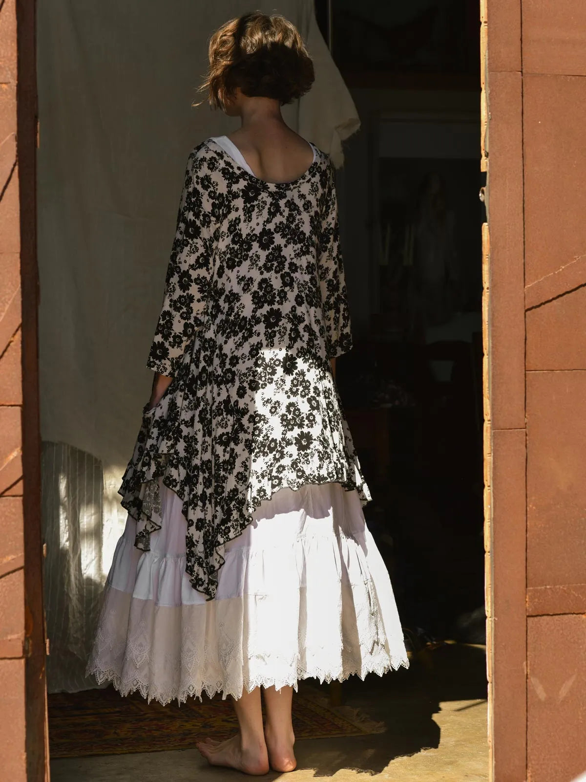 Flutter Top Rayon Floral