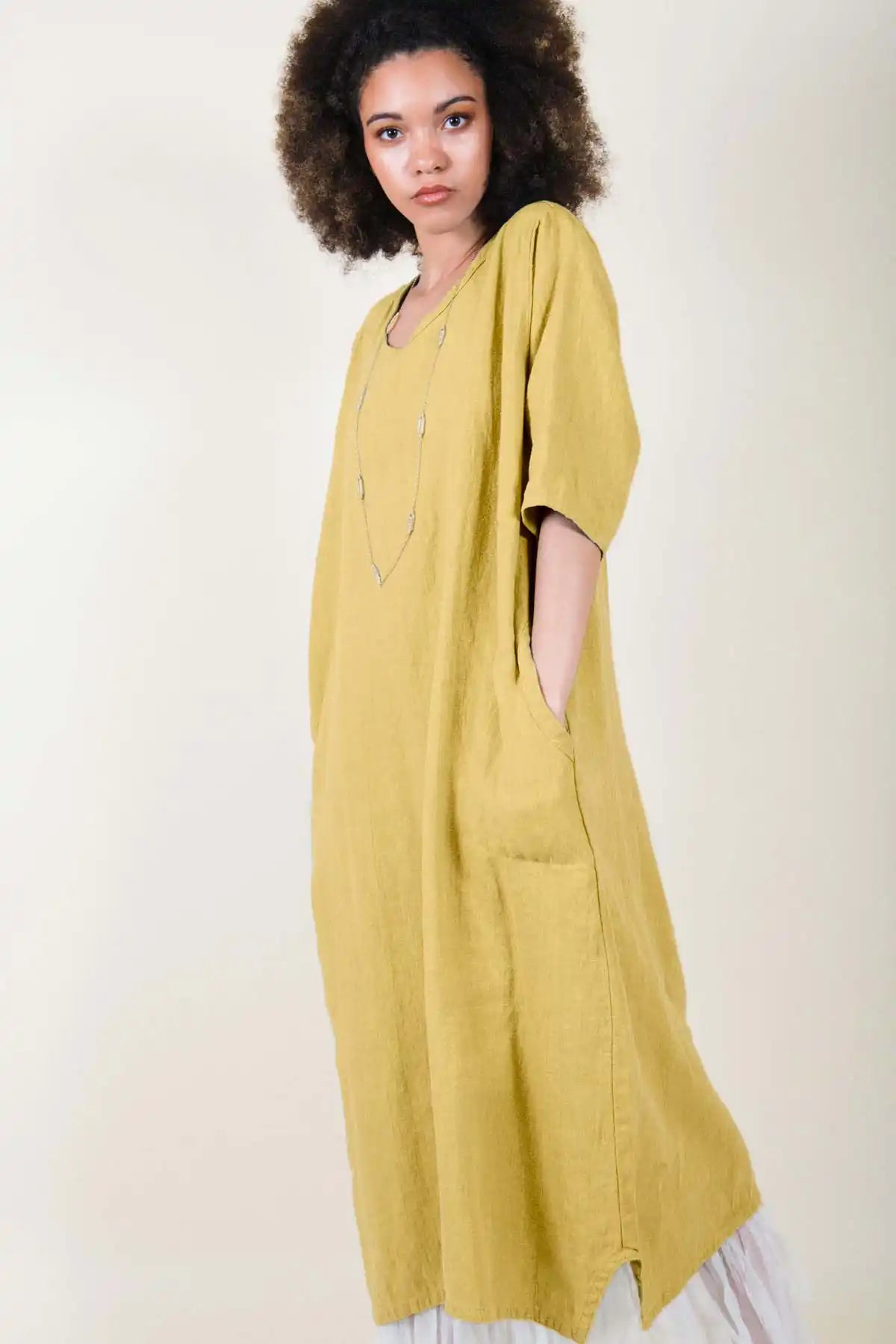 Simple Dress in Linen