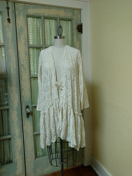 Sybil Jacket Tea Stain Cotton Lace, USA