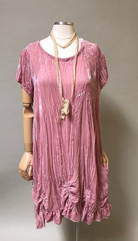 Petal Top Cap Sleeve Velvet, USA