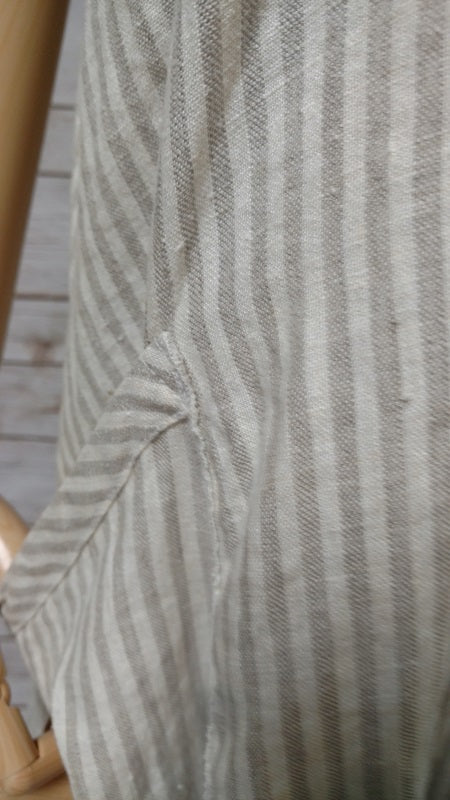 Tessa Slip Dress in Linen Stripe, USA