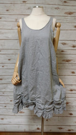 Petal Slip Dress Short in Linen, USA