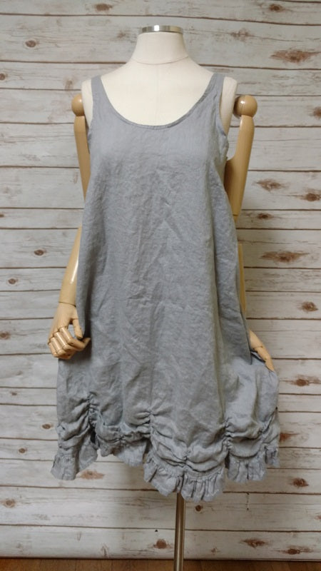 Petal Slip Dress Short in Linen, USA – Heart's Desire Clothing