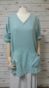 Meggin Top in Linen, USA