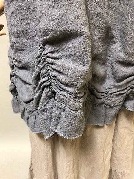 Petal Slip Dress Short in Linen, USA