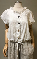 Chemise Top Embroidered Cotton