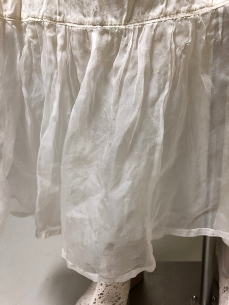 Fairy Slip Cotton with Silk Organdy Ruffle