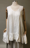 Poets Cami Cluny Lace Trim, Linen