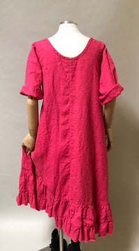 Angie Dress 3/4 sleeve in Linen
