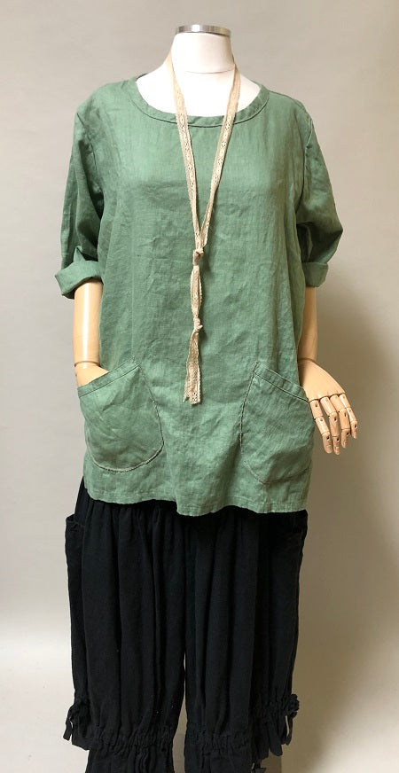 Pocket Tunic Linen – Heart's Desire Clothing