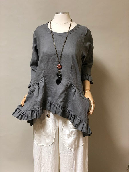 Lola Top in Linen, USA