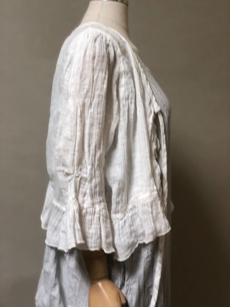 Victorian Over Jacket in Linen Gauze