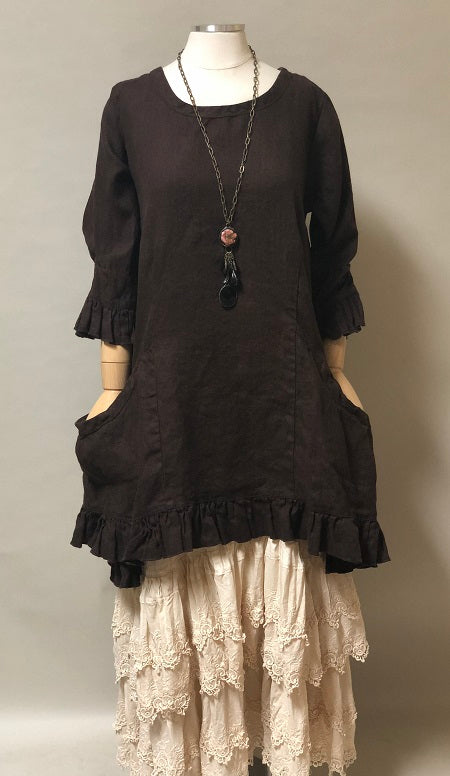 Tea Dress in Linen, USA