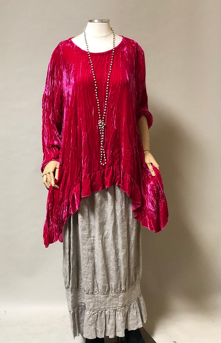 Butterfly Top Long Velvet