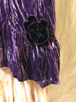 Cora Top Velvet with Flower Detail