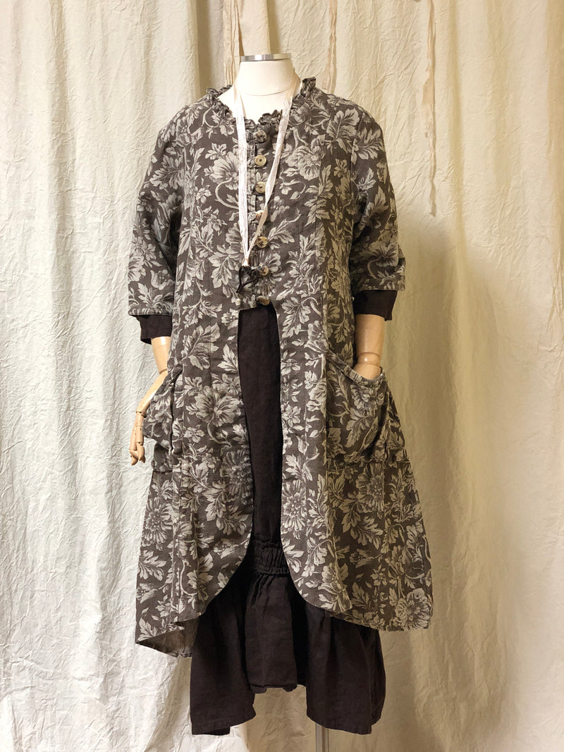 Kate Duster in Printed Linen