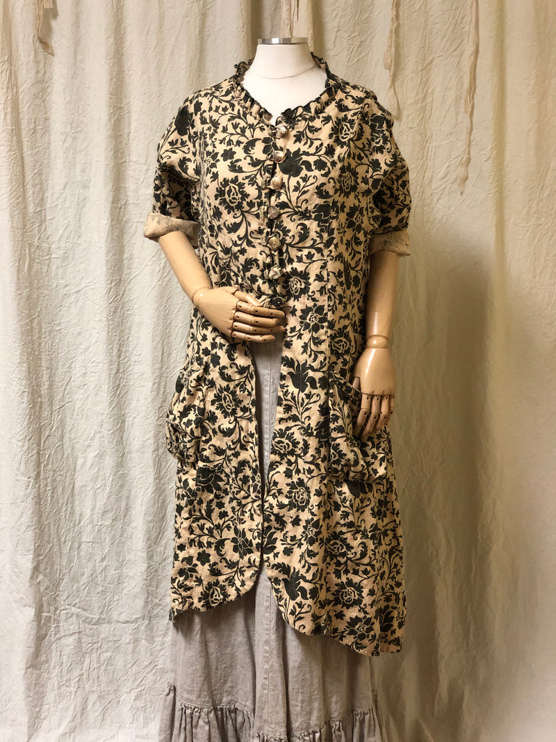 Kate Duster in Printed Linen