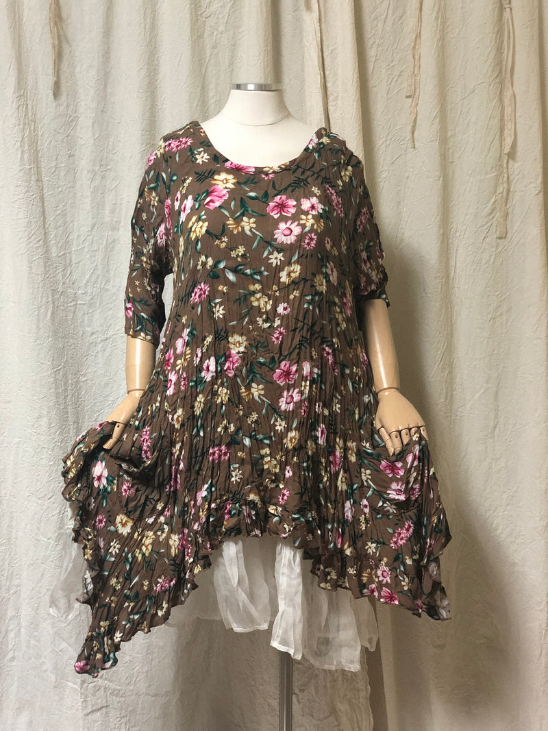 Flutter Top Rayon Floral