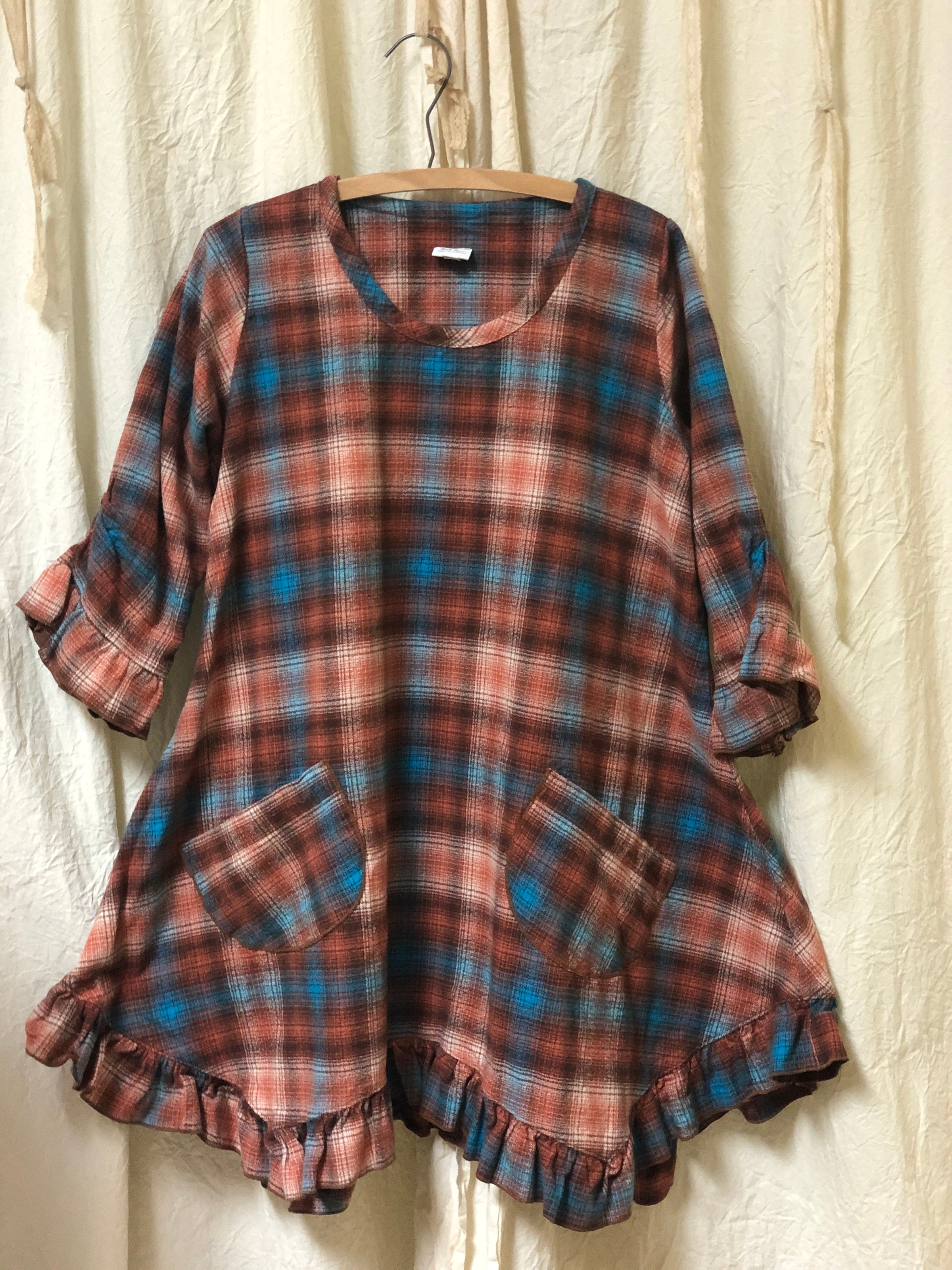 Coco Dress in Flannel – Heart's Desire Clothing