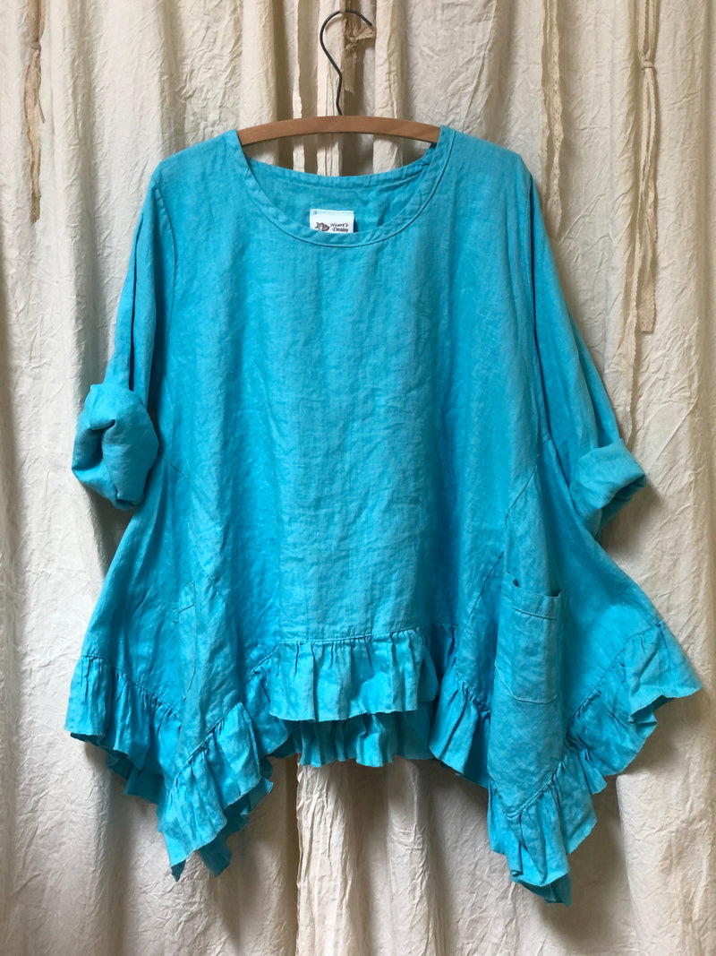 Butterfly Top Long, Linen