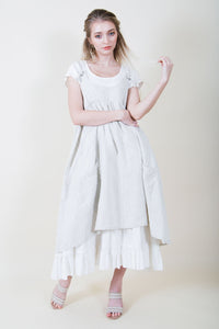 Prairie Dress Linen 3/4 sleeve