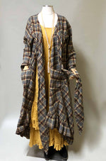 Flannel lagenlook coat